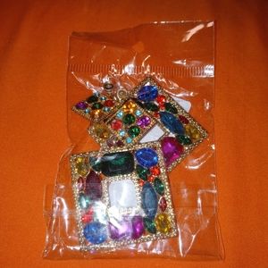 Earrings 2.4 in height and 1.6 in width